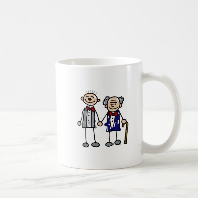 Old Gay Couple Coffee Mug (Right)