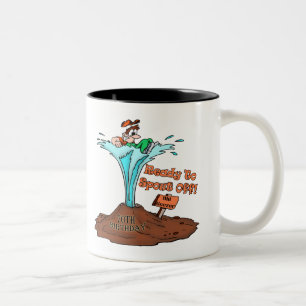 Old Geezer 70th Birthday Gifts Two-Tone Coffee Mug