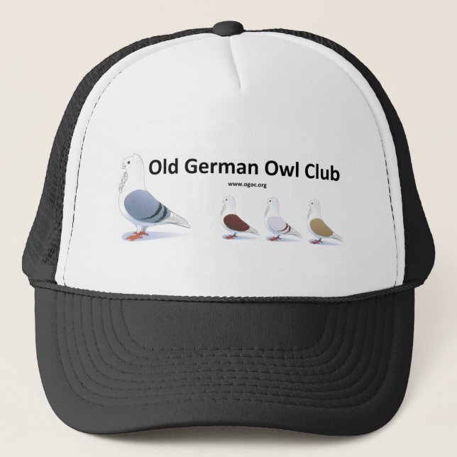 Old German Owl Club Clothing Trucker Hat (Front)