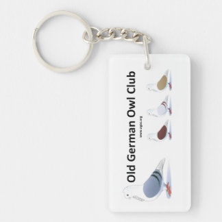 Old German Owl Club Key Chain