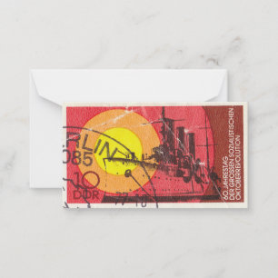 Old german postage stamp card