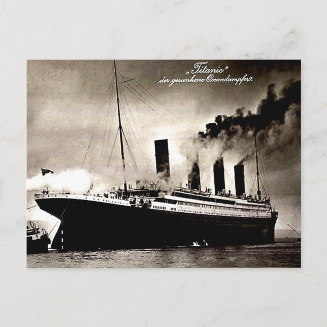 Old German Postcard - Titanic (Front)