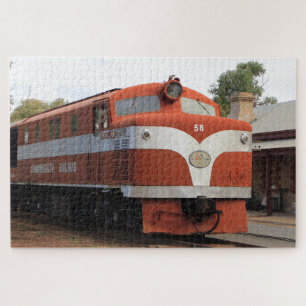 Old Ghan locomotive, Alice Springs, Australia Jigsaw Puzzle