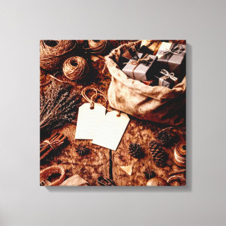 Old Gift Bag Canvas Print