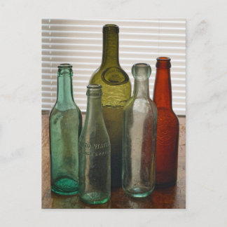 Old Glass Bottles 2 Postcard
