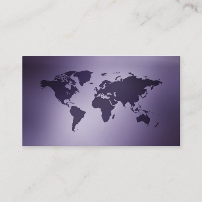 Old Globe Map Business Cards (Front)