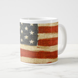 Old Glory American Flag Large Coffee Mug