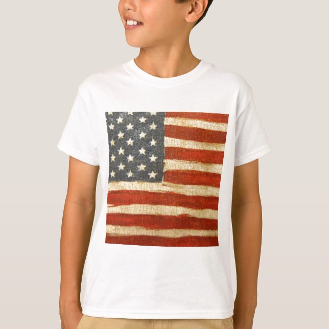 Old Glory American Flag T-Shirt (Front)