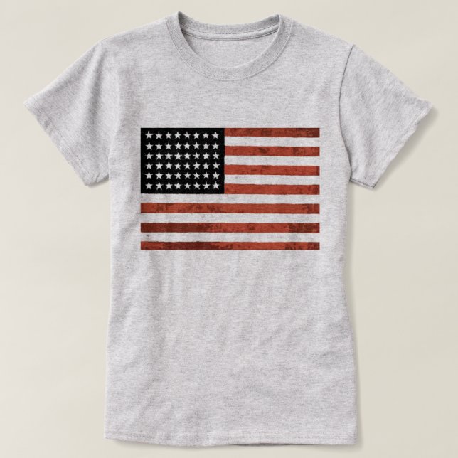 Old Glory American Flag Tee (Design Front)
