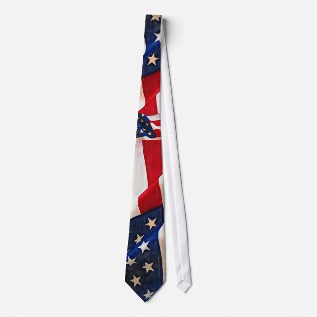 Old Glory American Flag Tie (Front)