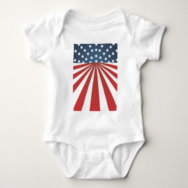 old glory baby bodysuit (Front)