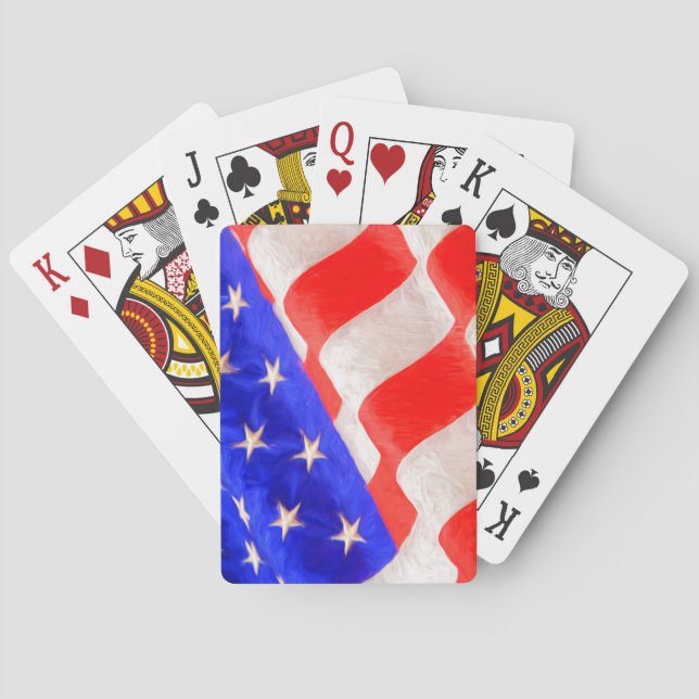 Old Glory Bicycle® Poker Playing Cards (Back)