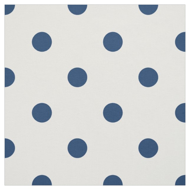 Old Glory Blue Polka Dots (large scale) Fabric (Swatch)