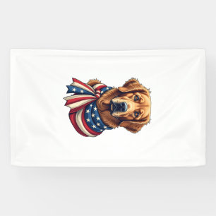Old Glory Golden Retriever Vintage Shirt 2 Banner