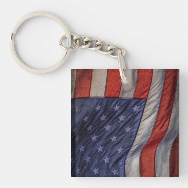 Old Glory  Key Ring (Front)