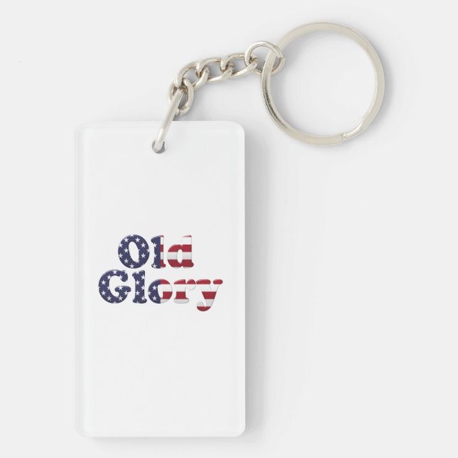 Old Glory Key Ring (Back)