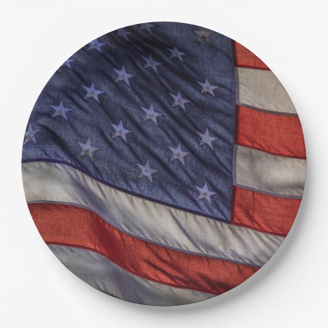 Old Glory Paper Plate (Front)