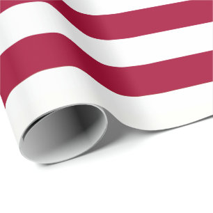 Old Glory Red Stripe (large scale 1.5”) Wrapping Paper