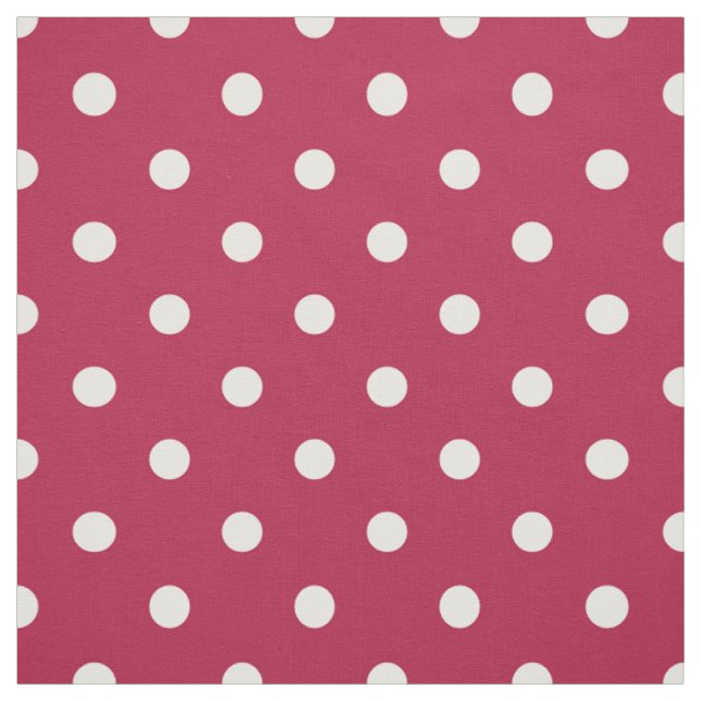 Old Glory Red White Polka Dots Fabric (Swatch)