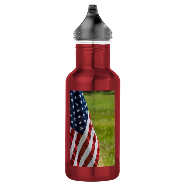 Old Glory Stainless Steel Water Bottle (Right)
