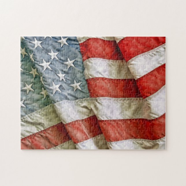 Old Glory Stars & Stripes Jigsaw Puzzle (Horizontal)