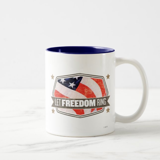 Old Glory Two-Tone Coffee Mug (Right)