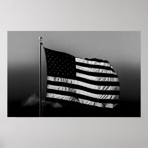 Old Glory US Flag Poster
