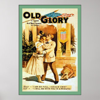 Old Glory ~ Vintage Theatre Poster ~ 1894