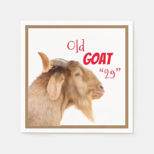 Old Goat 29th Twenty Ninth 29th Birthday Napkin