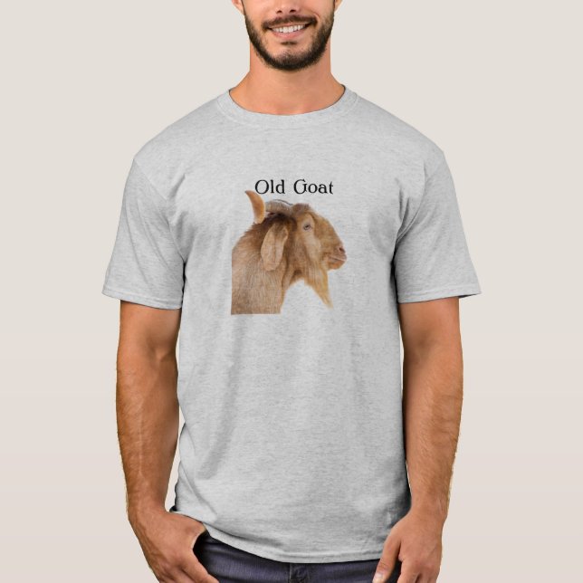 Old Goat Typography Birthday T-Shirt (Front)