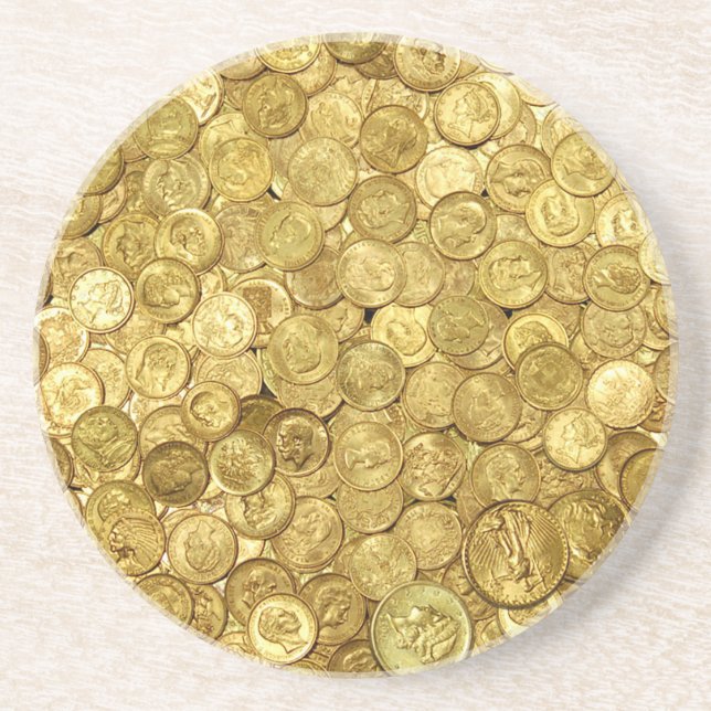 Old Gold Coin Collection Coaster (Front)