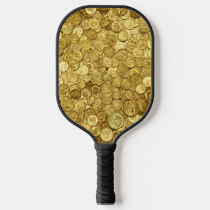 Old Gold Coin Collection Pickleball Paddle
