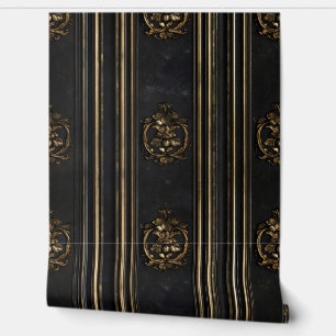 Old Gold Elegant Pattern Wallpaper