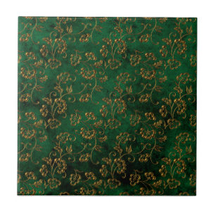 Old Gold Emerald Tile