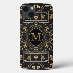 Old Gold Monogram iPhone 13 Case