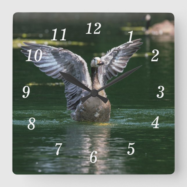 Old Goose Wing Action Wall Clock (Front)