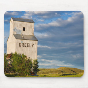 Old Grain Elevator In Virgelle, Montana, USA Mouse Mat