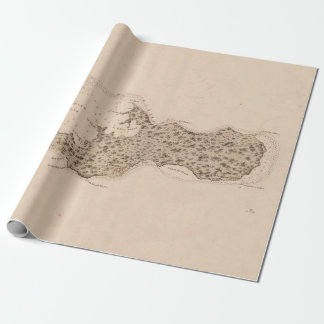 Old Grand Cayman Island Map (1836) Wrapping Paper