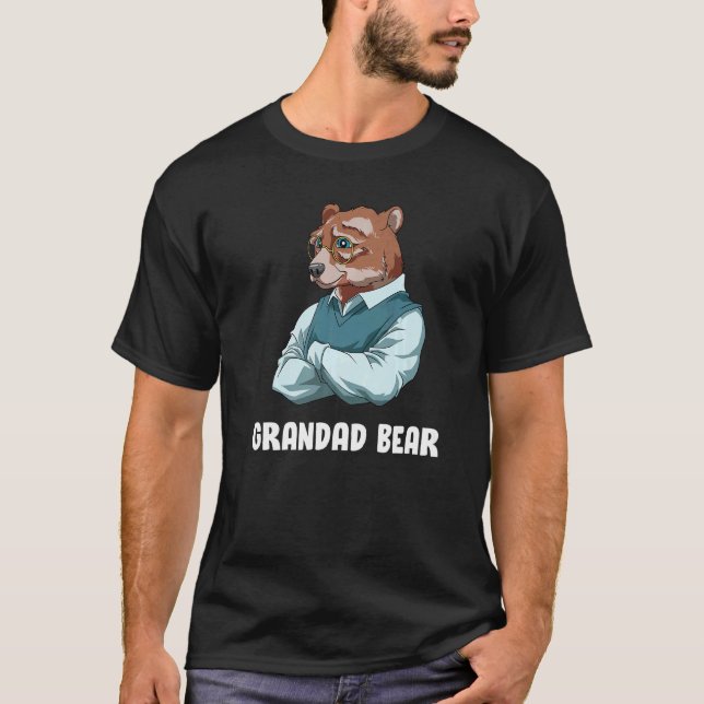 Old Grandpa Bear  Grandfather Bear T-Shirt (Front)