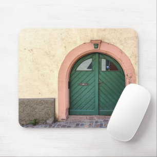 Old Green Arched Door Mouse Mat