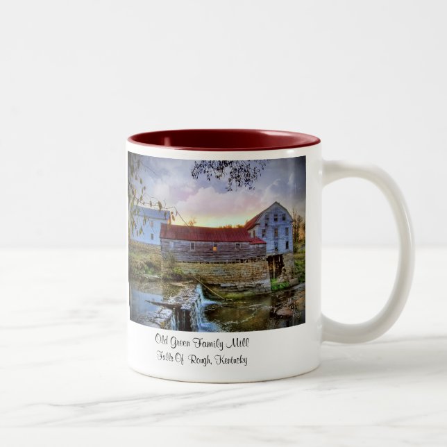"Old Green Family Mill" Two-Tone Coffee Mug (Right)