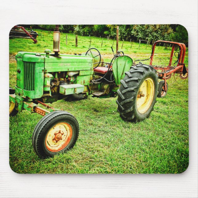 Old green tractor mousepad (Front)