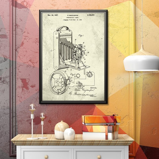 Old Greenish | Photographic Camera Patent Poster (Creator Uploaded)