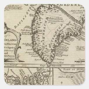 Old Greenland Square Sticker