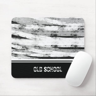 Old grey wood background mouse mat