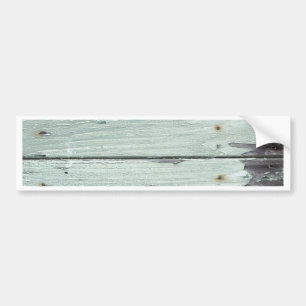 old grey wood bumper sticker