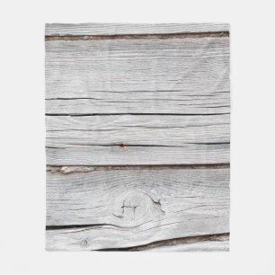 Old grey wooden plank wall textureabstract,backgro fleece blanket