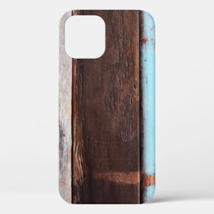 Old grey wooden wallsabstract, ,black,blank,board, iPhone 12 case