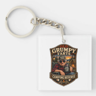 Old Grumpy Farts Camping Reserve Key Ring