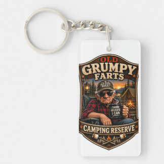 Old Grumpy Farts Camping Reserve Key Ring